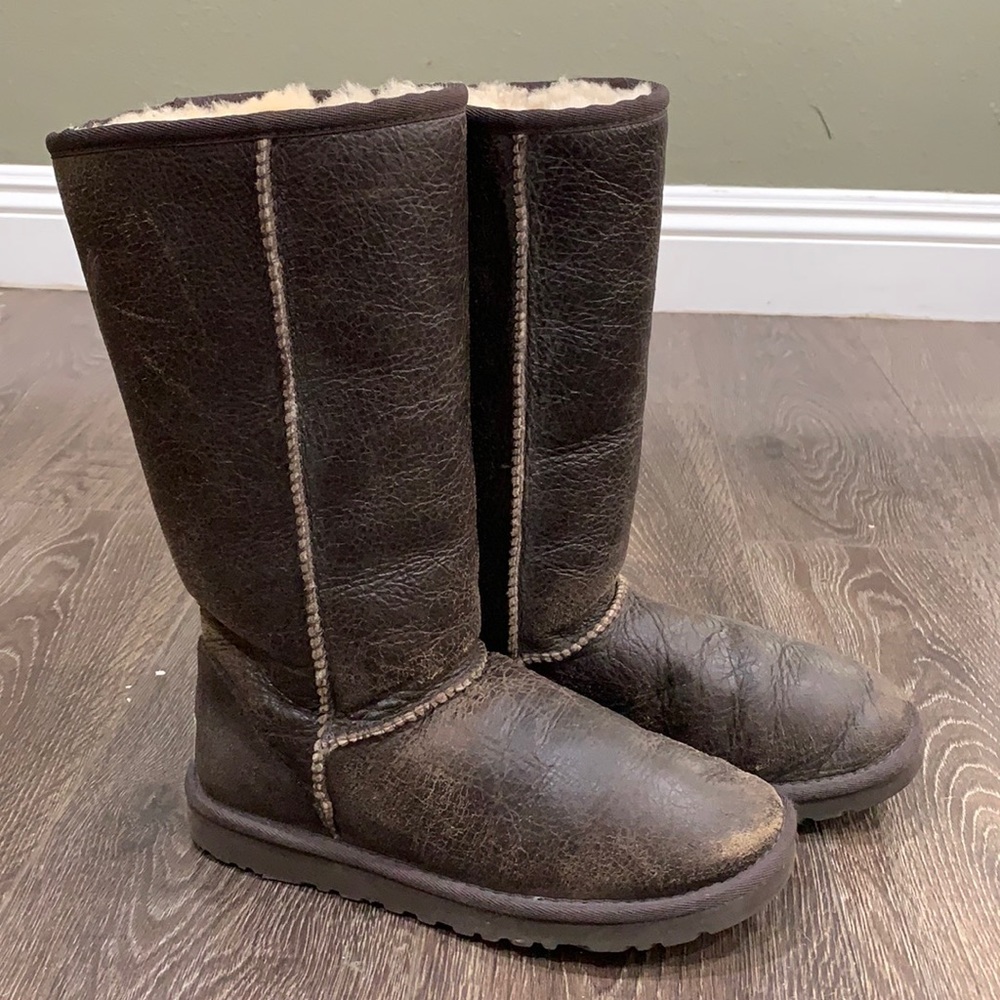 UGG Distressed Classic Bomber Boot
